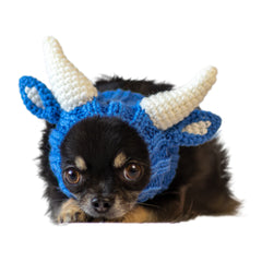 Blue Ox dog snood, front view