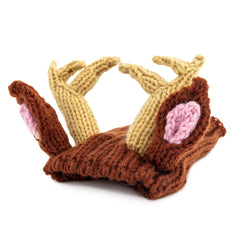Reindeer dog snood, 3/4 angle view