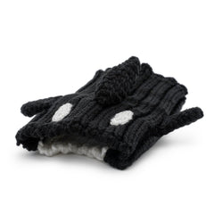 Orca dog snood, 3/4 angle view