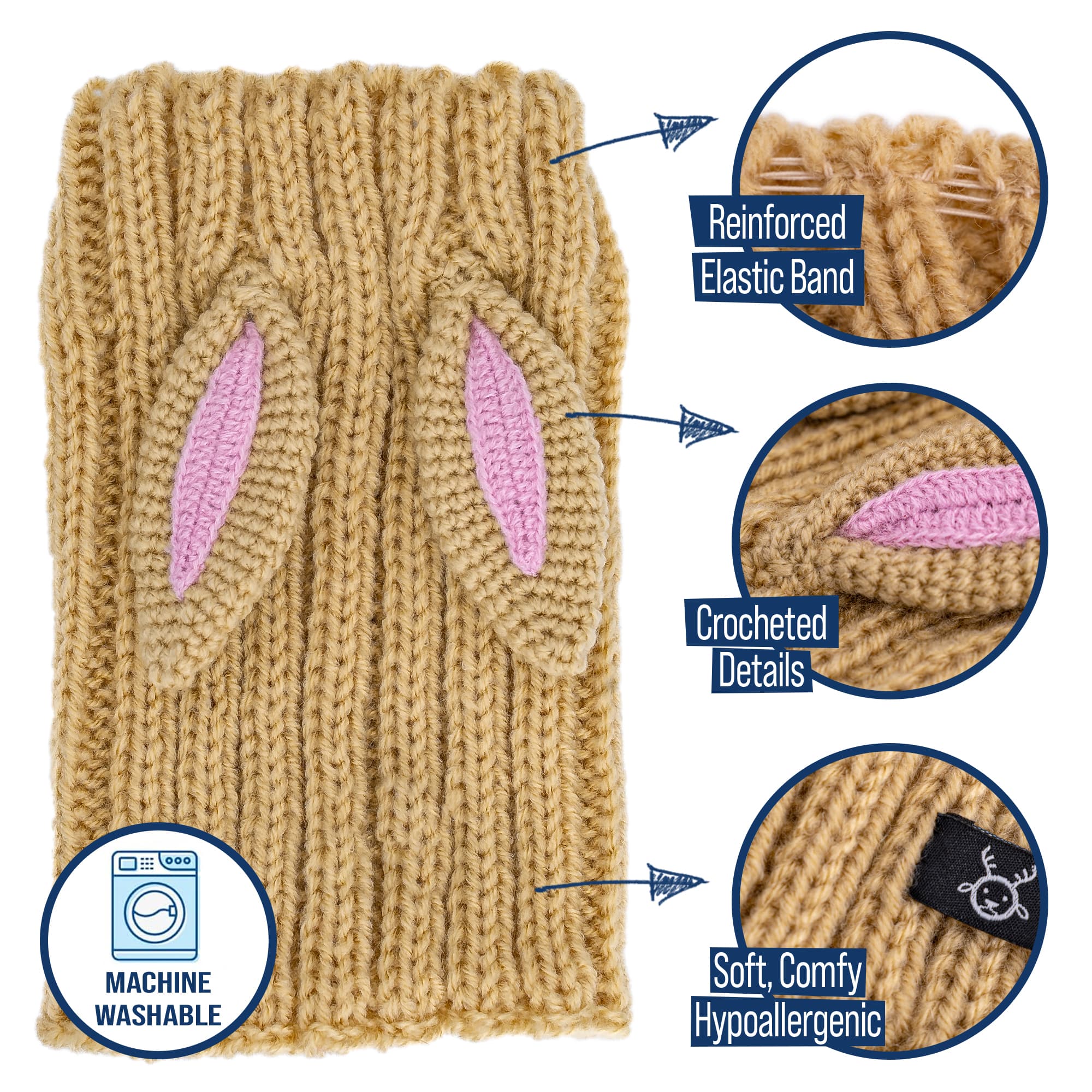 Jack Rabbit dog snood features and benefits
