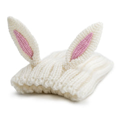 Bunny Rabbit dog snood, 3/4 angle view