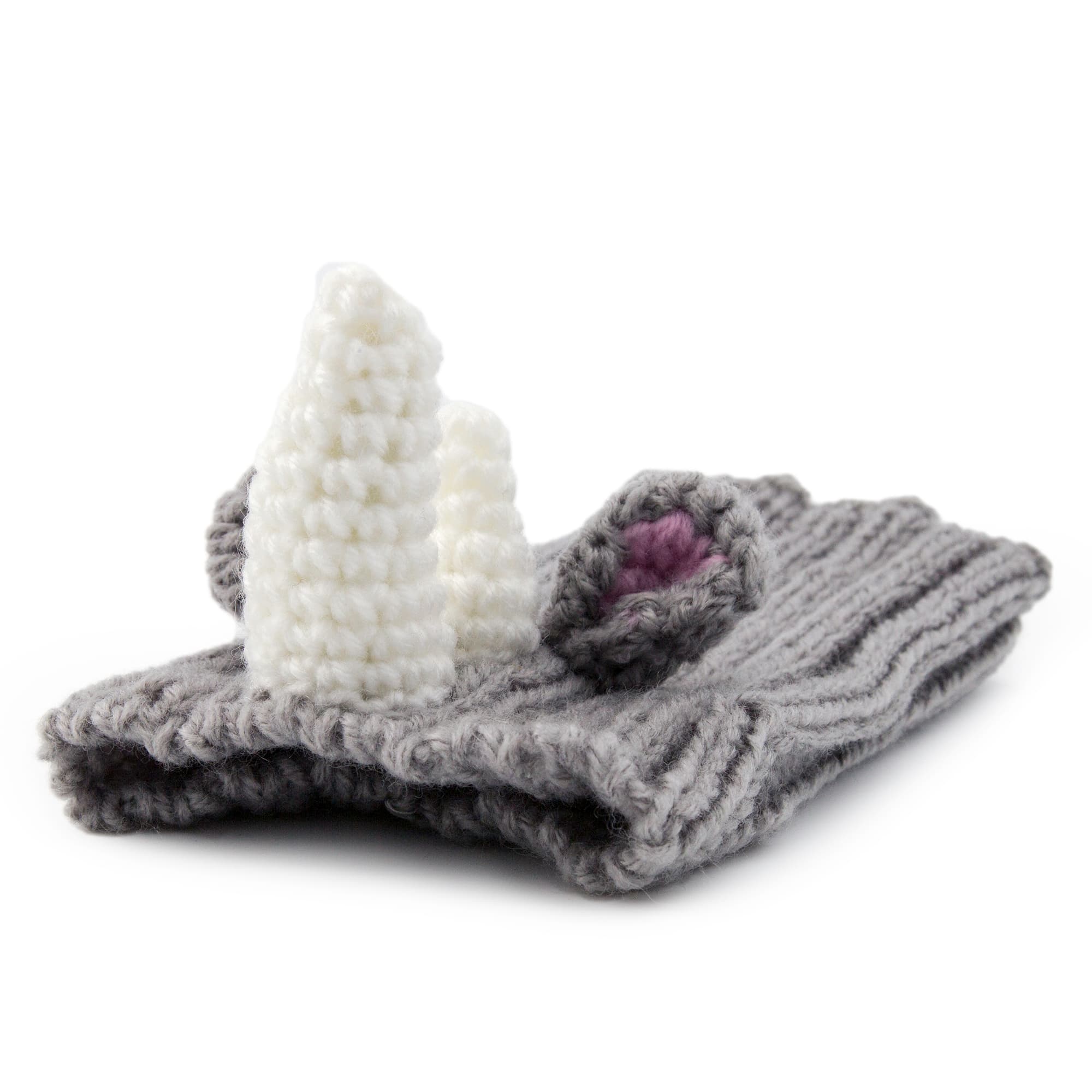 Rhino dog snood, 3/4 angle view