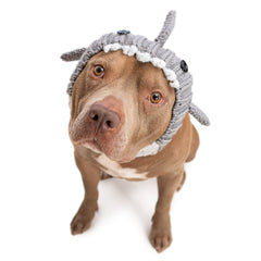 Great White Shark dog snood, front view