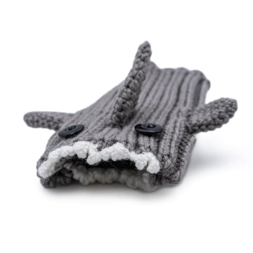Great White Shark dog snood, 3/4 angle view