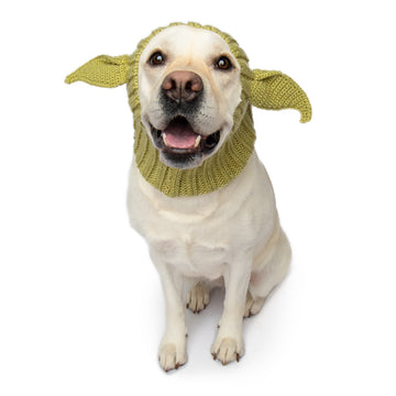 Baby Alien dog snood, front view