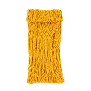 Dog Costume Yellow Zoo Sweater Top View