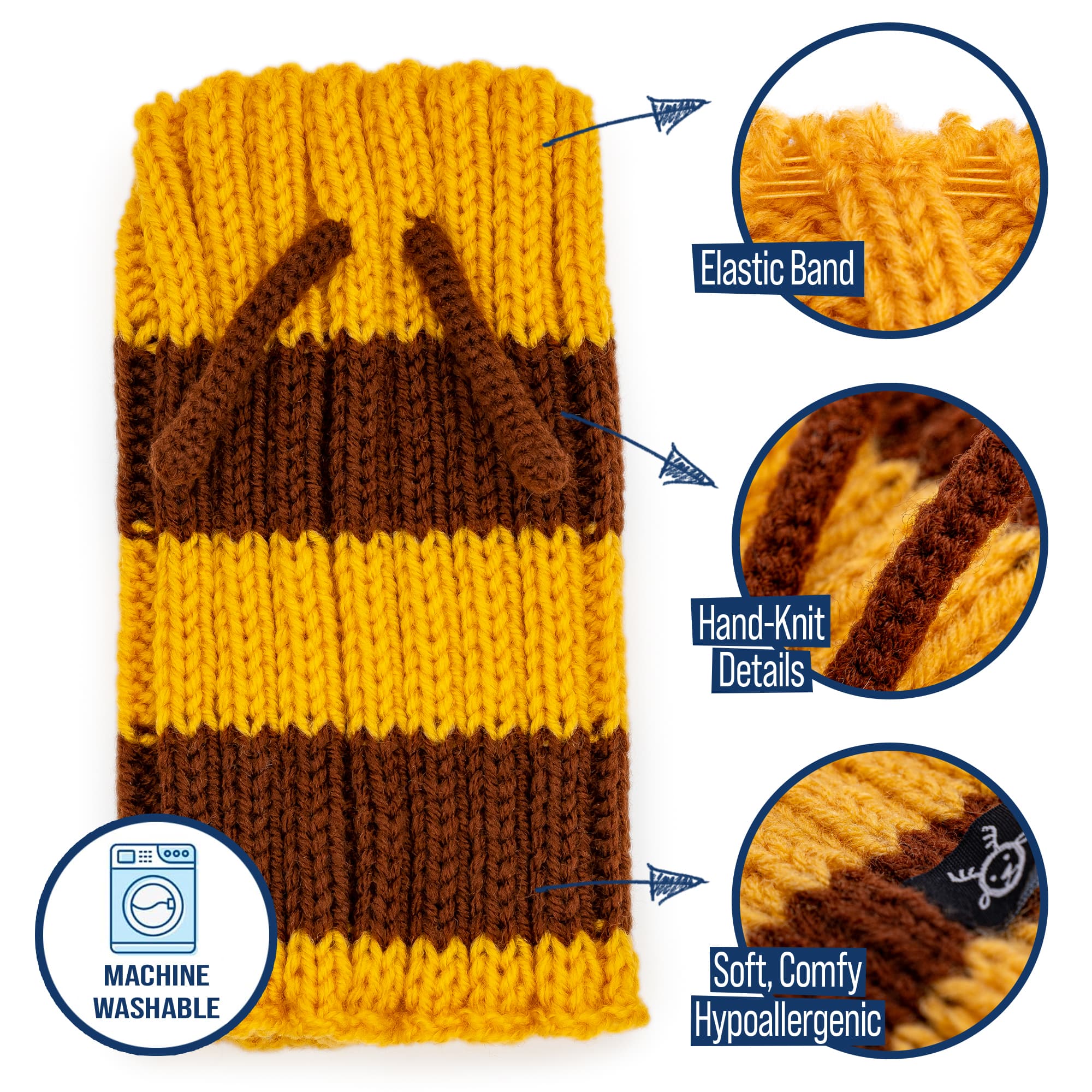 Bumble Bee Zoo Snood - The Viral Cute Crochet Dog Snood Costume to