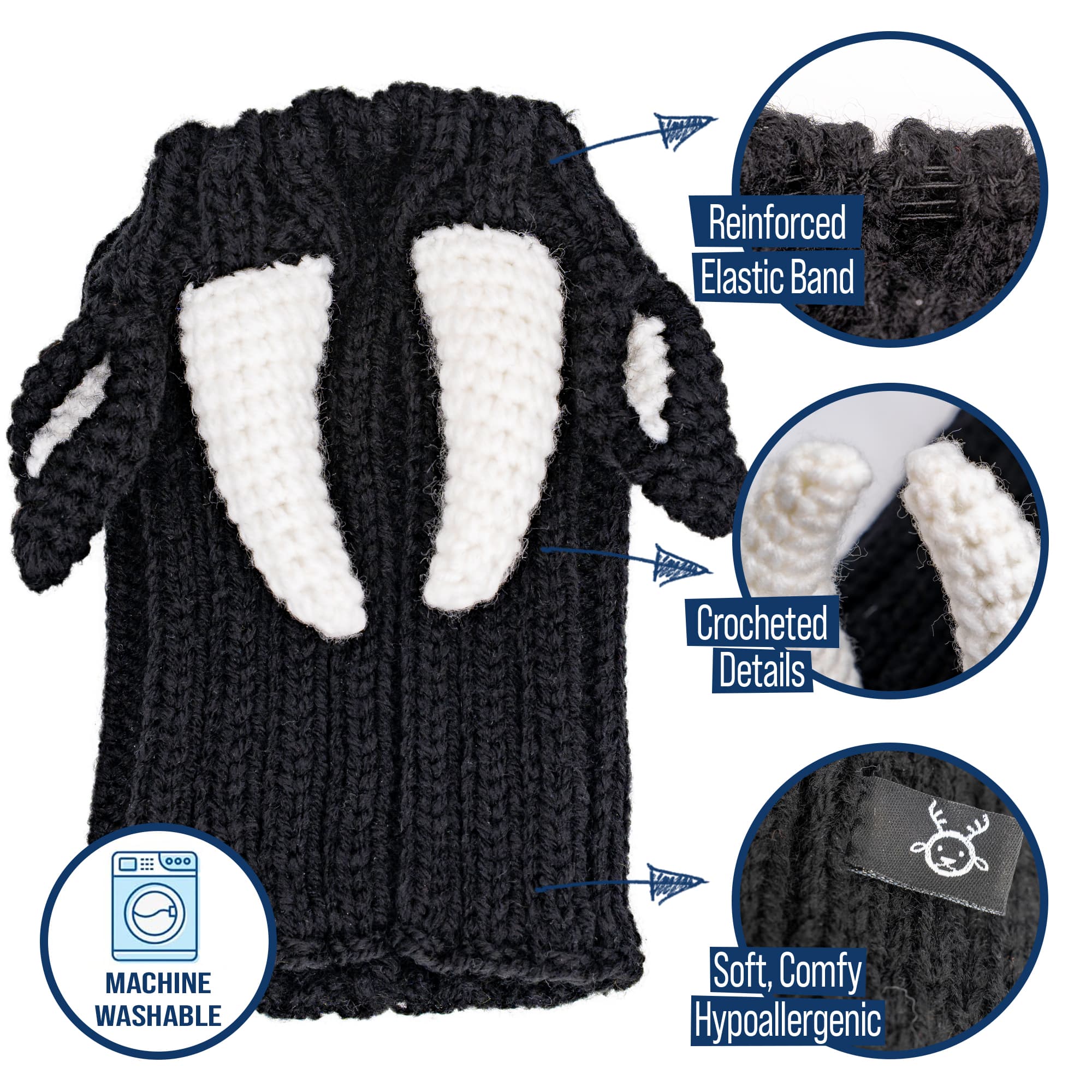Bull Zoo Snood - The Viral Cute Crochet Dog Snood Costume to Keep