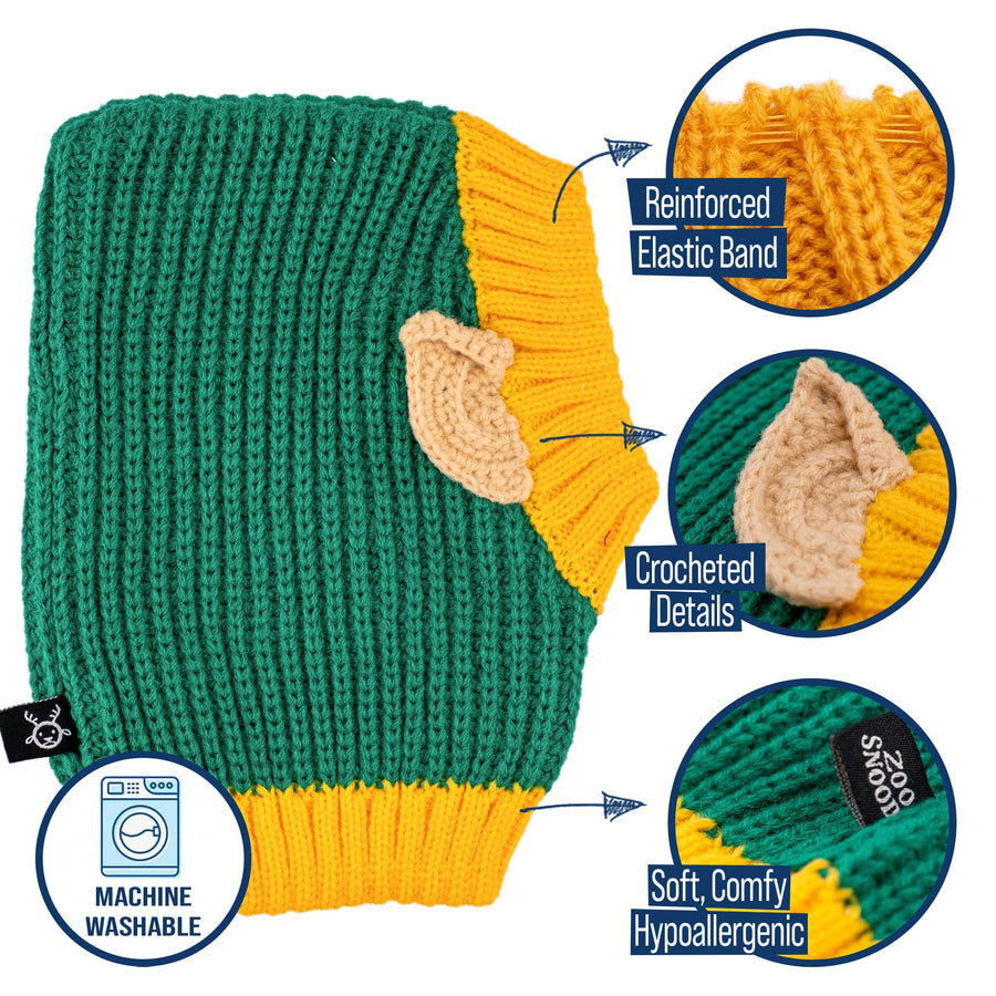 Elf dog snood features and benefits