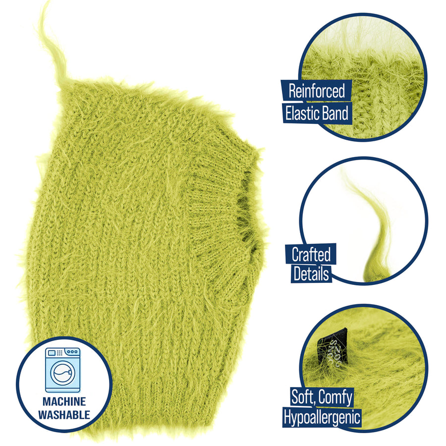 Christmas Grouch dog snood features and benefits
