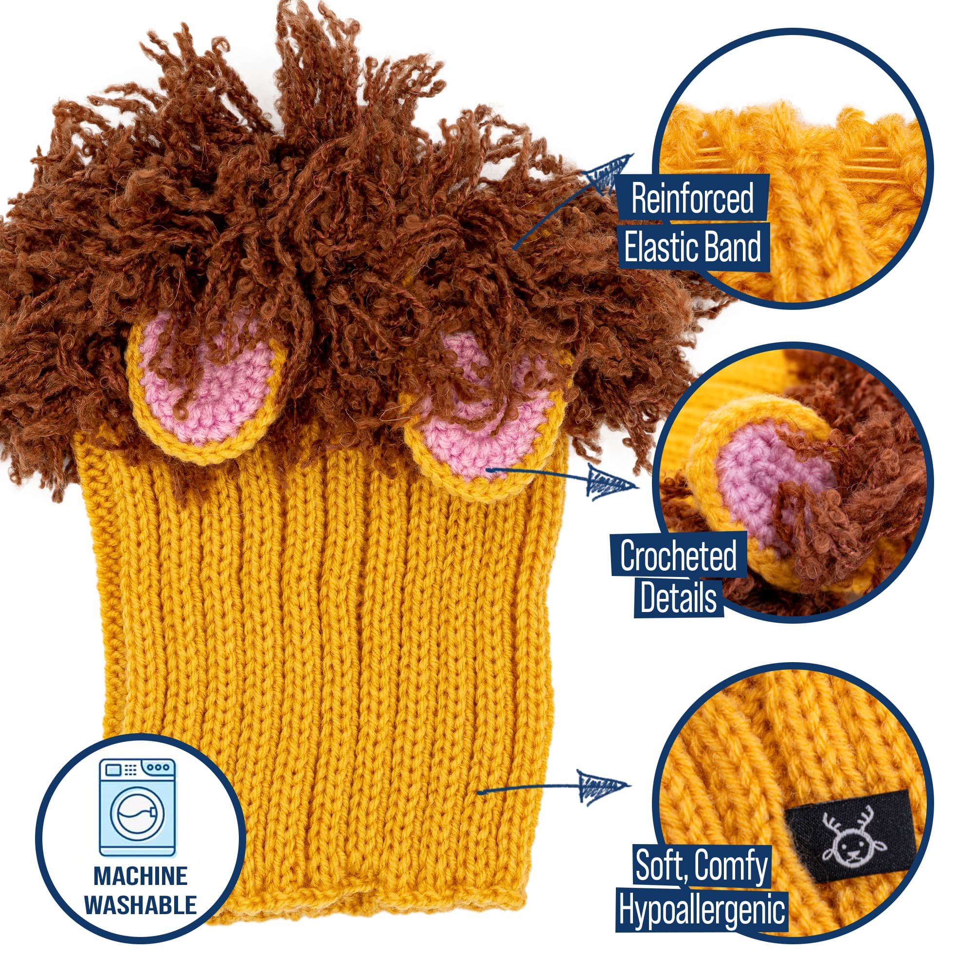Lion Zoo Snood - The Viral Cute Crochet Dog Snood Costume to Keep