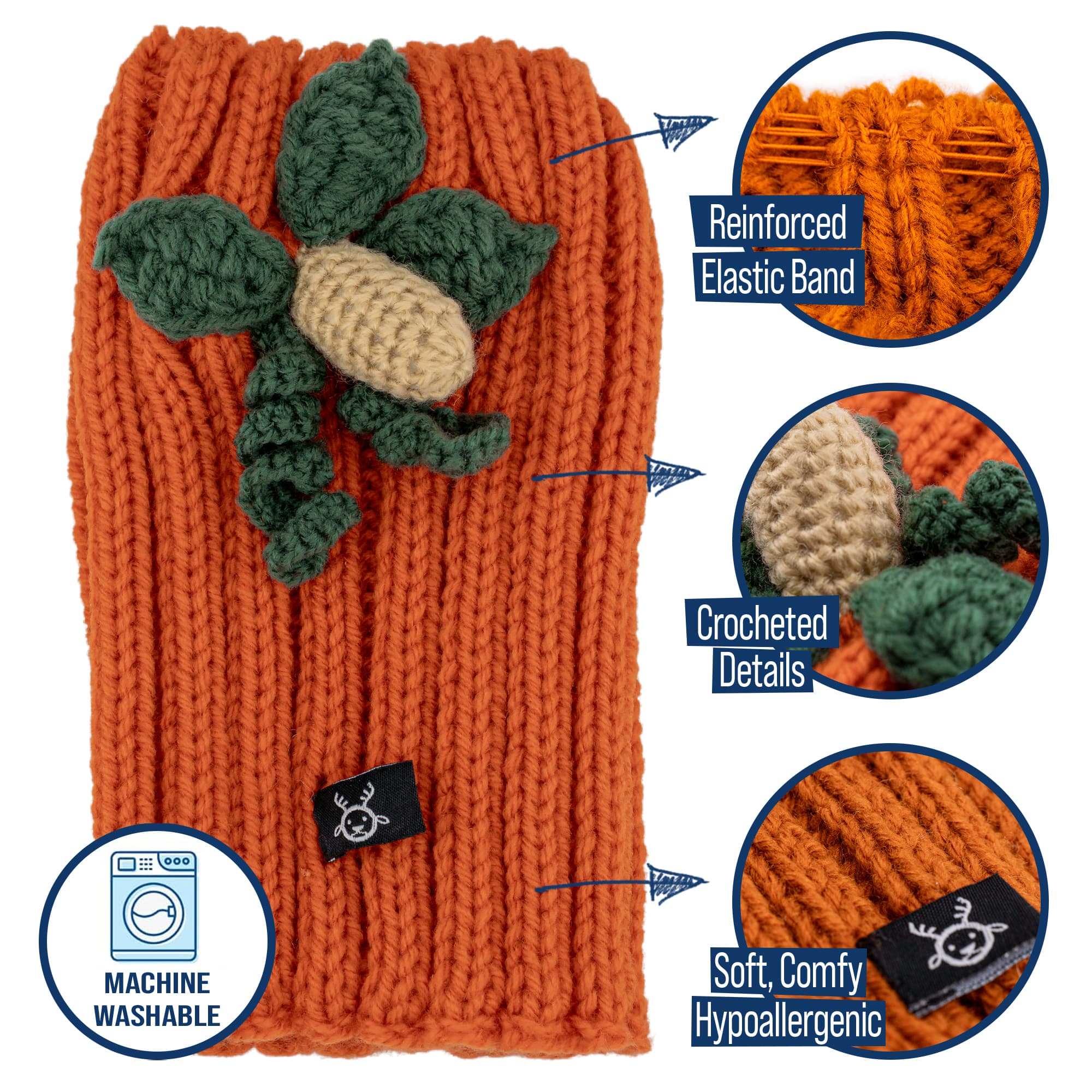 snoodle123 Pumpkin Zoo Snood - The Viral Halloween Crochet Dog Snood Costume