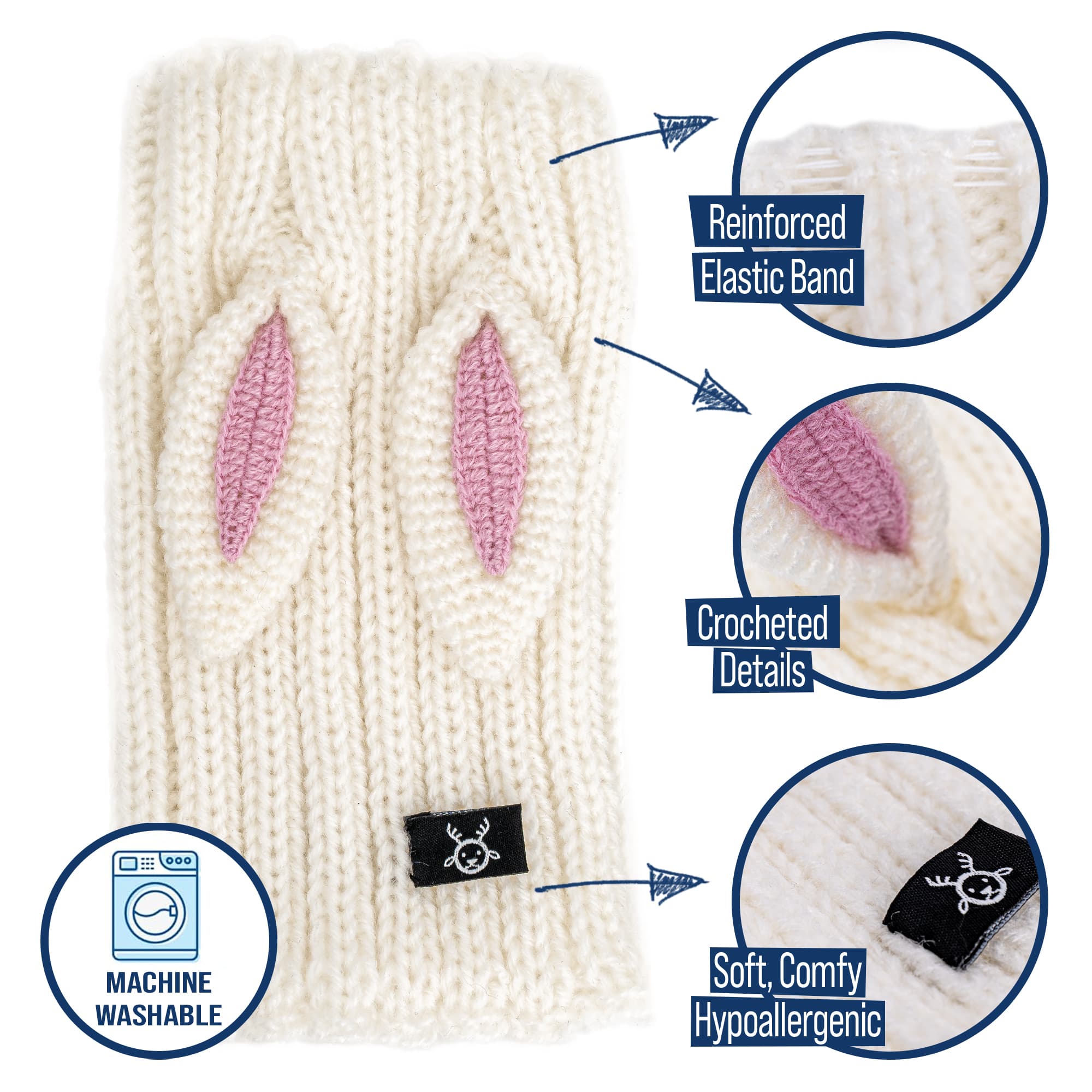 Bunny Rabbit Zoo Snood - The Viral Cute Crochet Dog Snood Costume