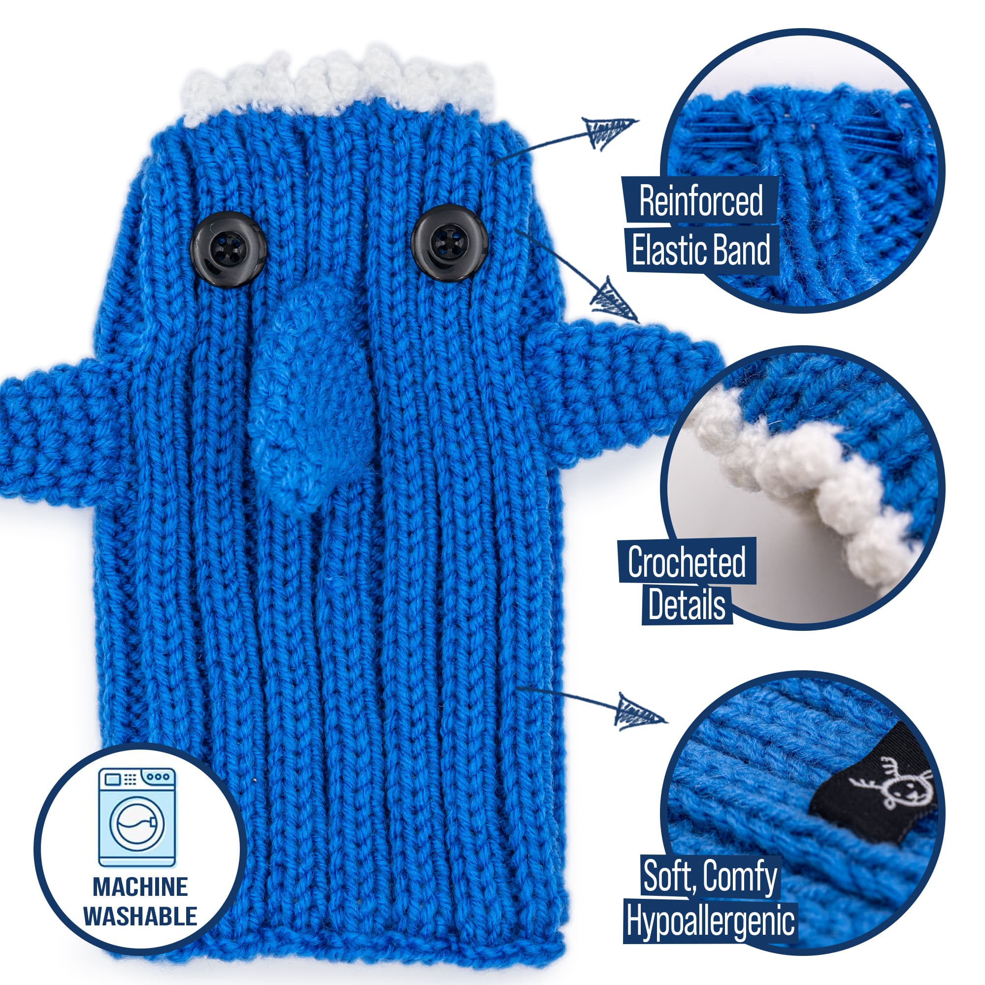 Baby Shark Zoo Snood - The Viral Cute Crochet Dog Snood Costume to