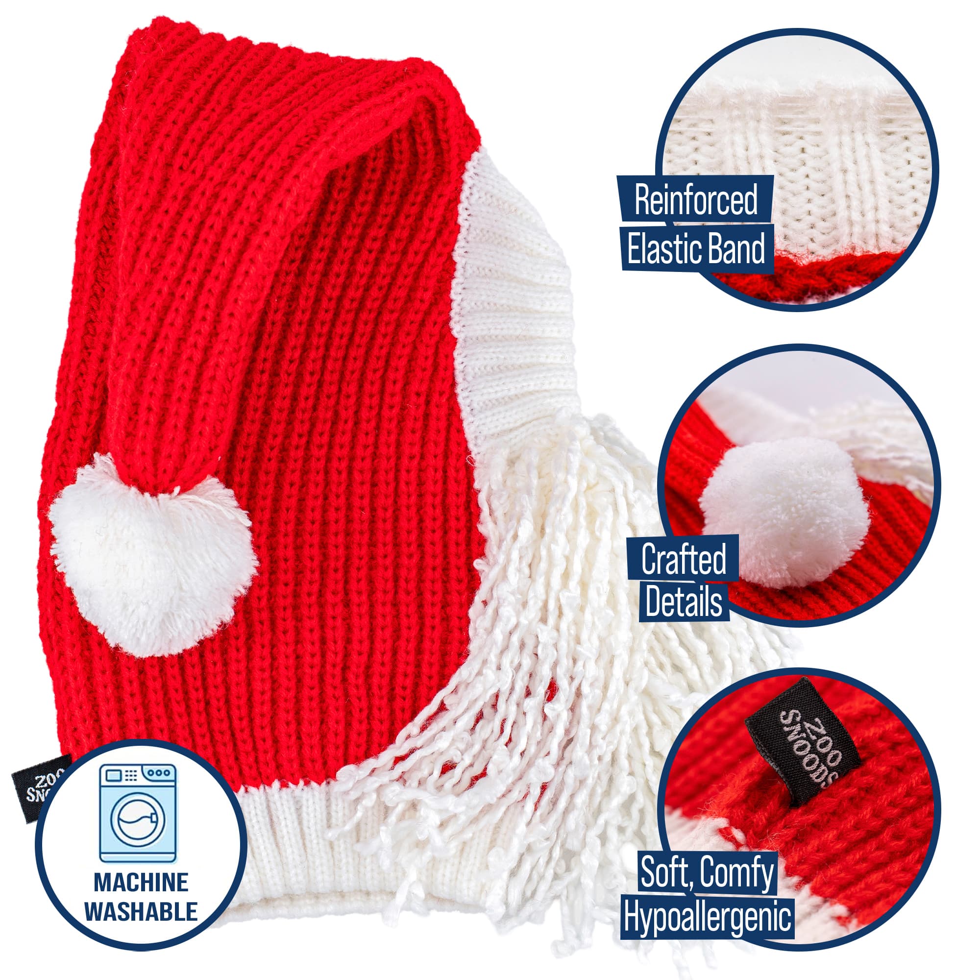 Santa Zoo Snood - The Viral Christmas Crochet Dog Snood Costume to