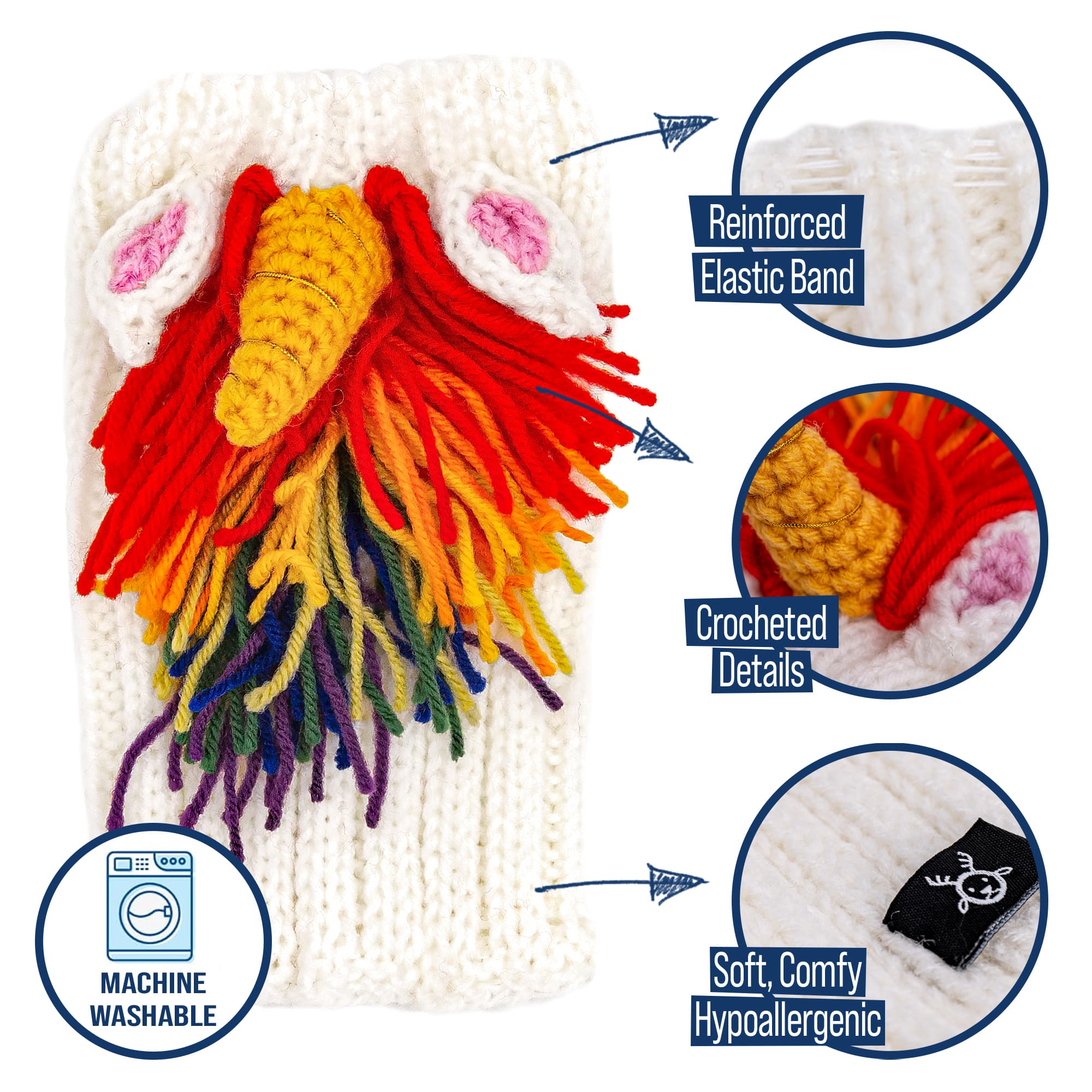 Unicorn Zoo Snood - The Viral Cute Crochet Dog Snood Costume to