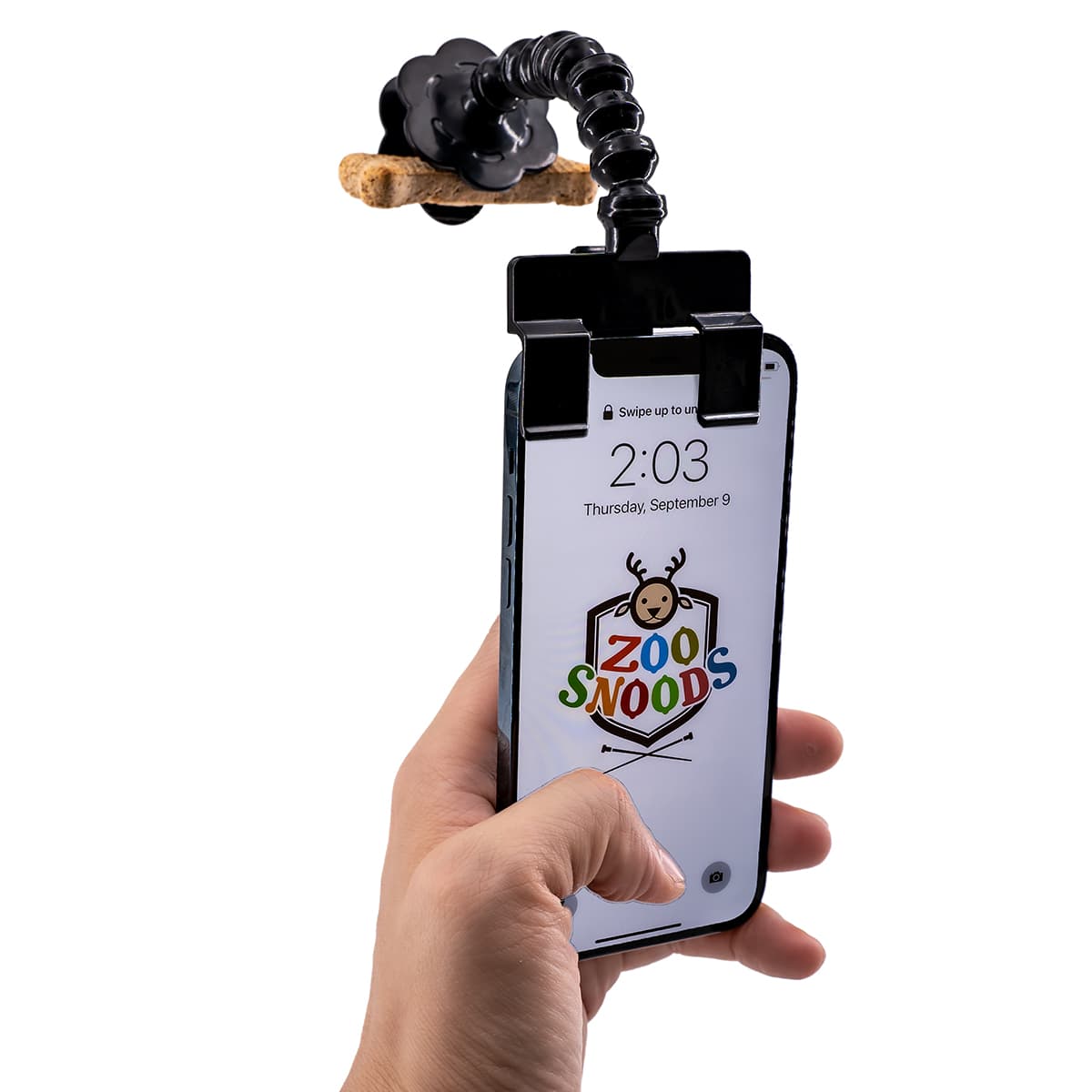 Pet Selfie Treat Clip with holder