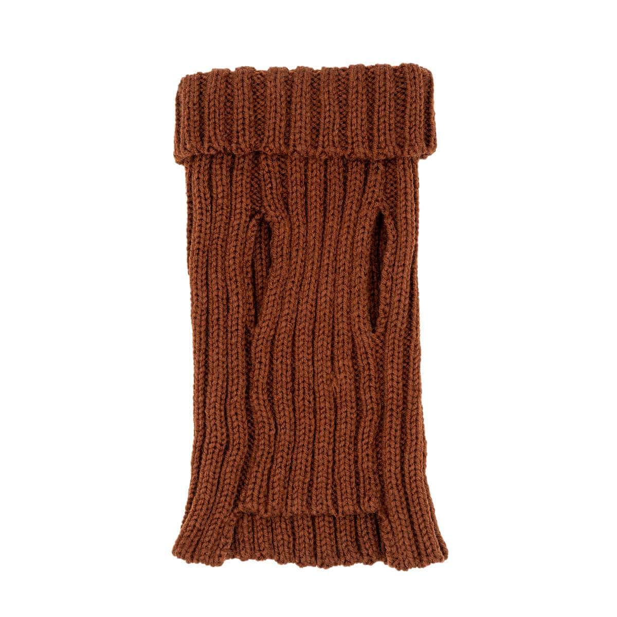 Dog Costume Brown Zoo Sweater Top view